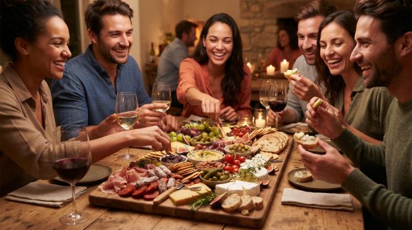 Rassemblez vos convives autour d'une planche apéro traiteur savoureuse