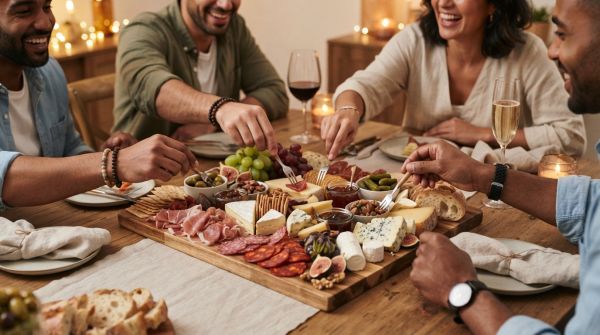Rassemblez vos convives autour d'une planche apéro traiteur savoureuse