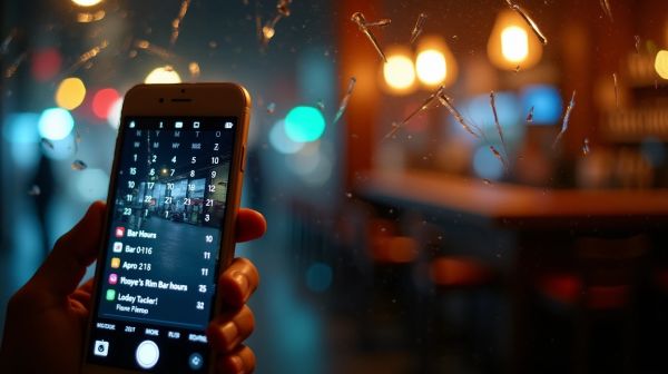 Relation directe des bars à proximité, horaires et avis